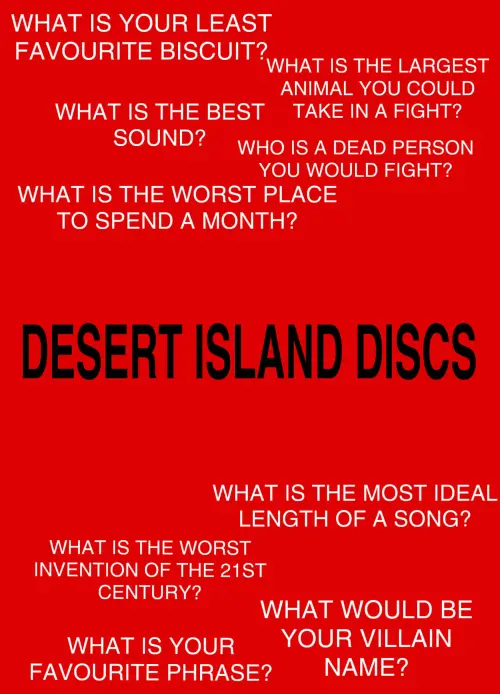 Постер до фільму "Desert Island Discs"