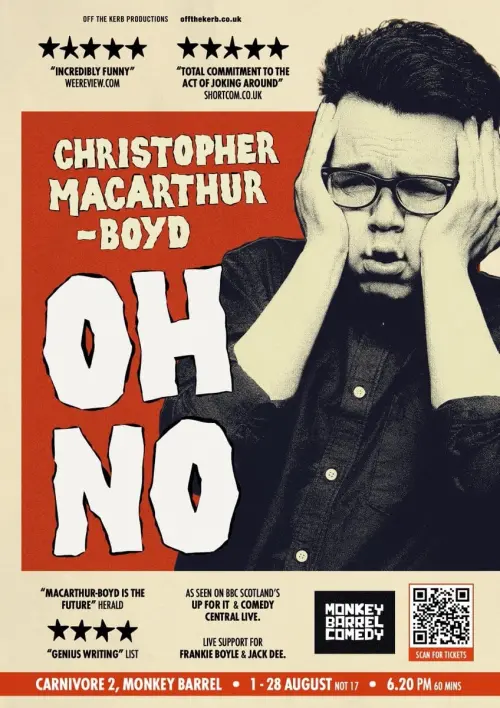 Постер до фільму "Christopher Macarthur-Boyd: Oh No"