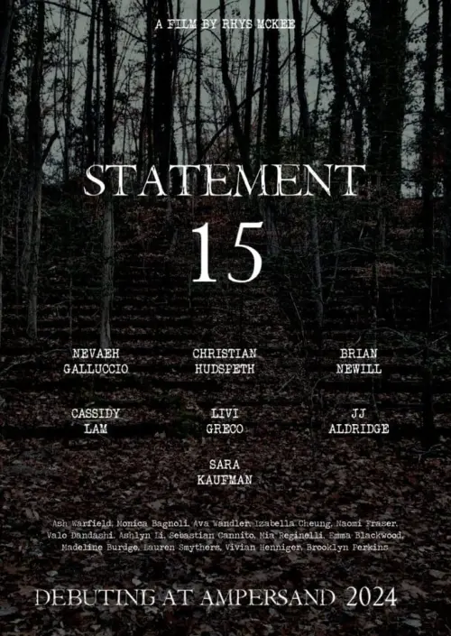 Постер до фільму "Statement 15"