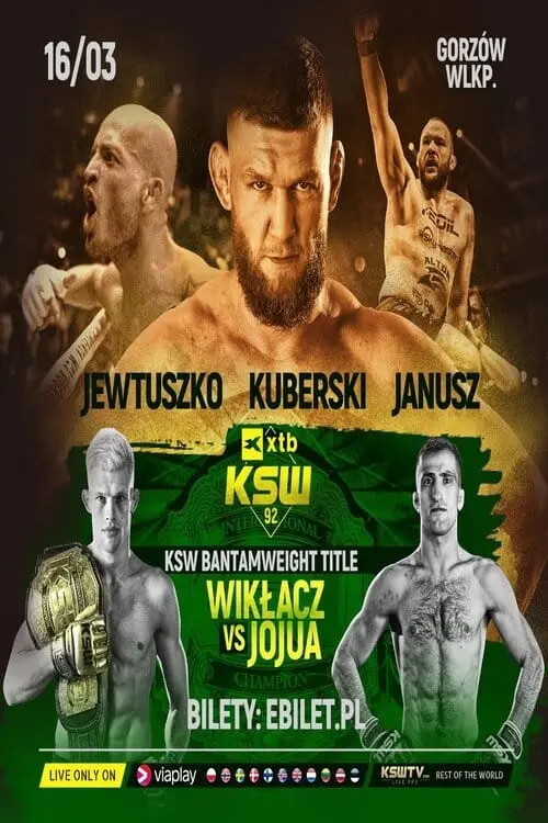 Постер до фільму "KSW 92: Wiklacz vs. Jojua"