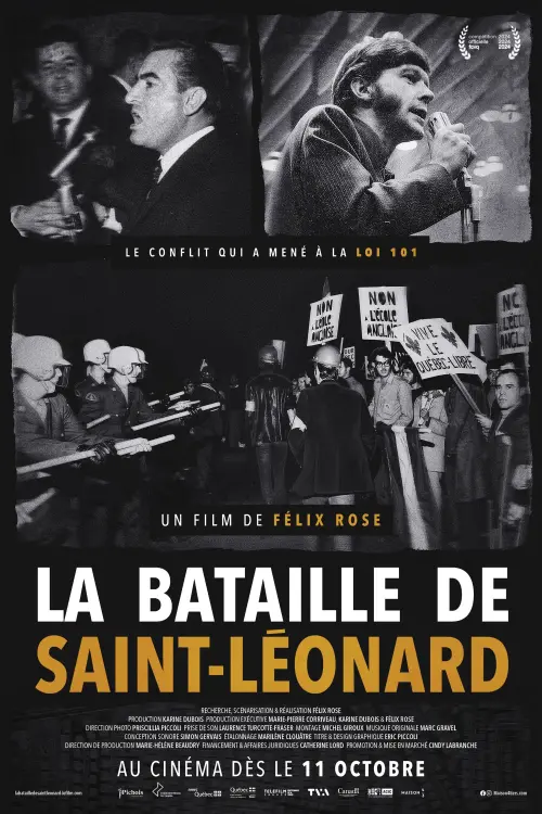 Постер до фільму "La bataille de Saint-Léonard"