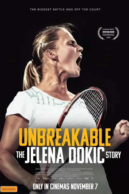 Постер до фільму "Unbreakable: The Jelena Dokic Story"