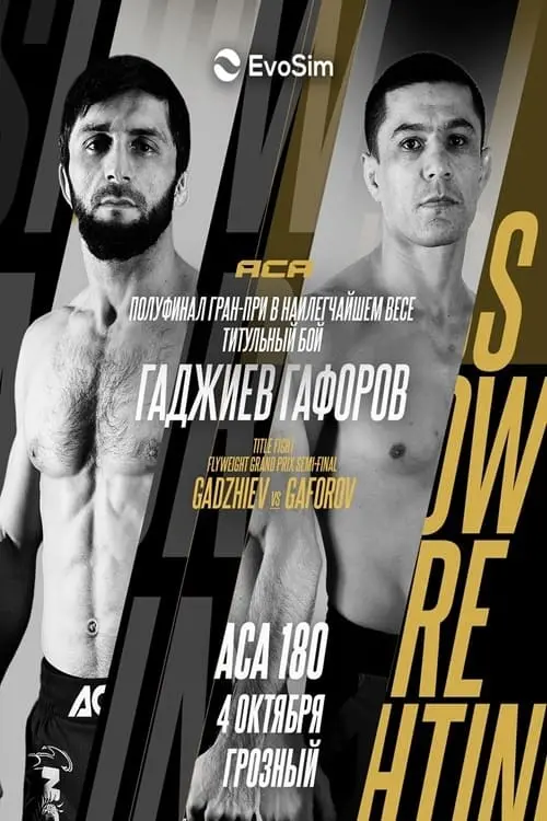 Постер до фільму "ACA 180: Gadzhiev vs. Gaforov"