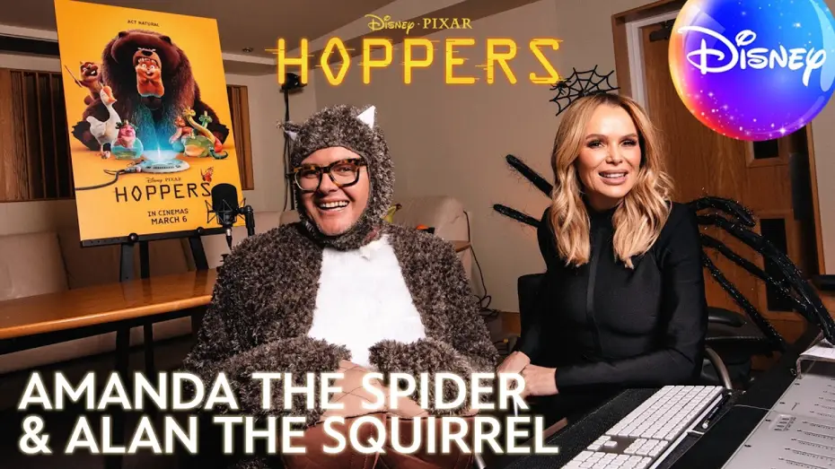 Відео до фільму Стрибунці | Alan Carr & Amanda Holden Join Hoppers! Meet Amanda the Spider & Alan the Squirrel