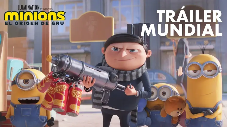 Відео до фільму Посіпаки: Становлення лиходія | YAPRAK - TVIP PRESENTA EN ESTRENO MINIONS: EL ORIGEN DE GRU - Tr&aacute;iler Mundial (Universal Pictures) HD