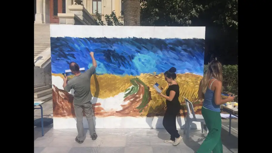 Відео до фільму З любов'ю, Вінсент | Loving Vincent painting animation at Animasyros festival