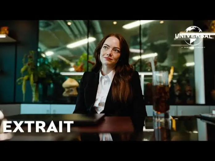 Відео до фільму Буґонія | Bugonia - Extrait "Tous les employ&eacute;s sont autoris&eacute;s &agrave; partir &agrave; 17h30" VOST [Actuellement au cin&eacute;ma]