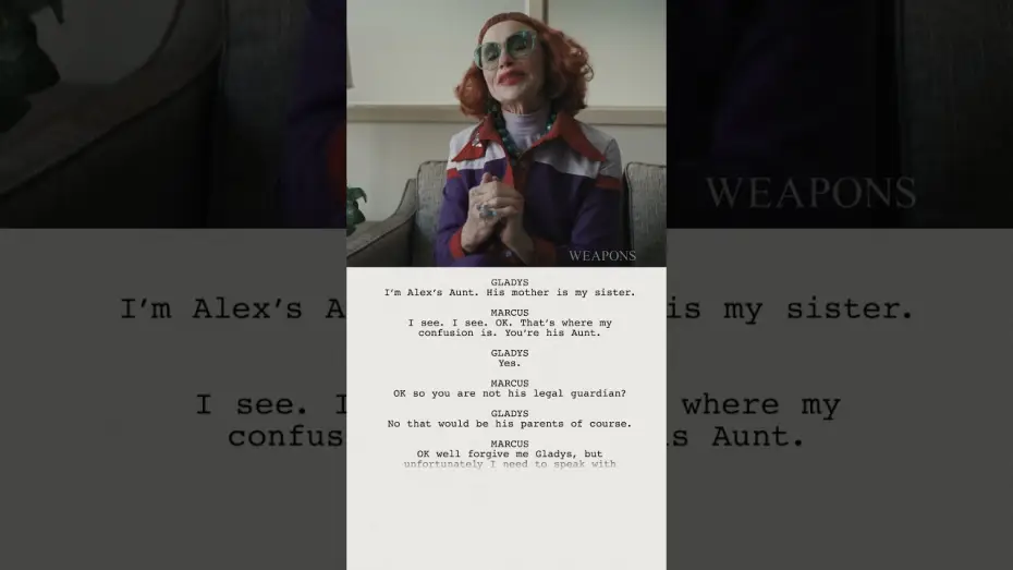 Відео до фільму Зброя | From Script to Screen - Principal's Office with Aunt Gladys (Amy Madigan)