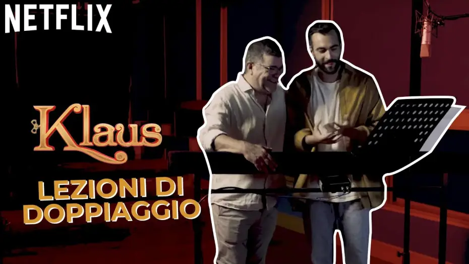 Відео до фільму Клаус | Marco Mengoni a lezioni di doppiaggio con il Maestro Pannofino per Klaus | Netflix Italia