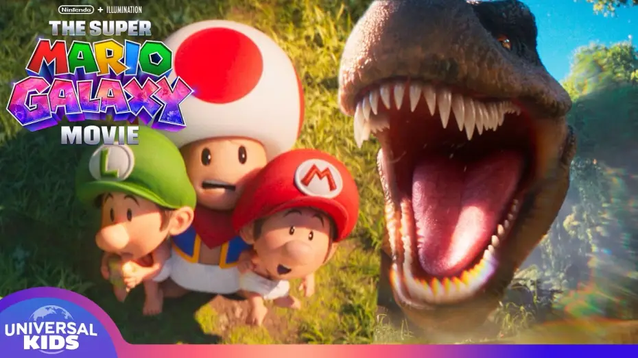 Відео до фільму Супер Маріо Галактика в кіно | Yoshi Saves Baby Mario & Luigi from a DINOSAUR