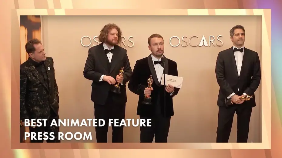 Відео до фільму Потік. Останній кіт на Землі | 'Flow' Best Animated Feature Film Press Room Speech | 97th Oscars (2025)