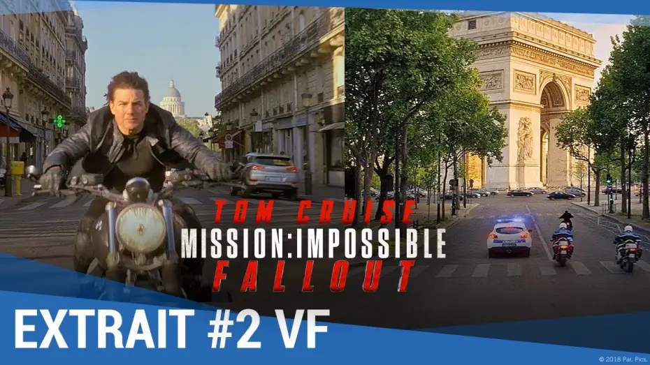 Відео до фільму Місія неможлива: Фолаут | MISSION : IMPOSSIBLE - FALLOUT - Extrait "Course poursuite &agrave; Paris" VF