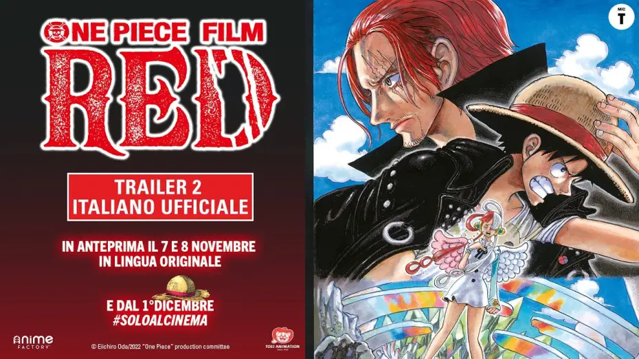 Відео до фільму Ван-Пiс: Червоний | One Piece Film: RED - Trailer 2 Italiano Ufficiale