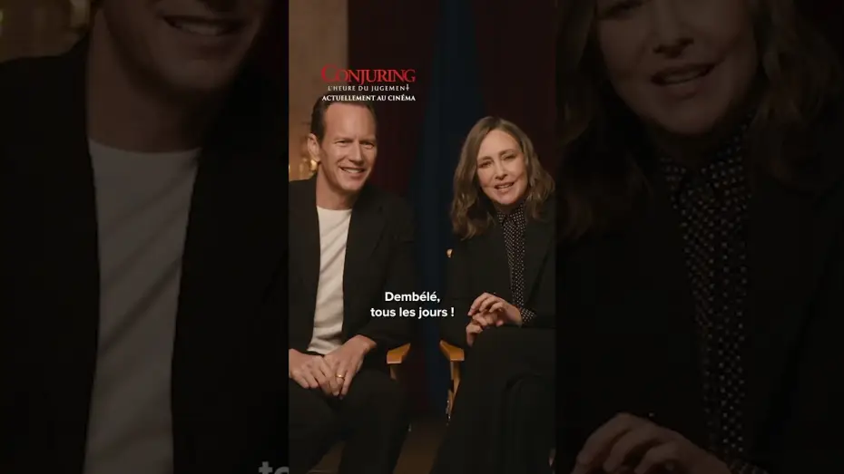 Відео до фільму Закляття 4: Останній обряд | Patrick Wilson et Vera Farmiga, des fans de foot fran&ccedil;ais ? 👀  #Conjuring