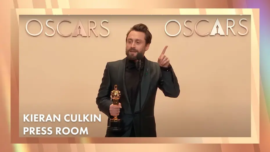 Відео до фільму Справжній біль | Kieran Culkin Best Supporting Actor Press Room Speech | 97th Oscars (2025)