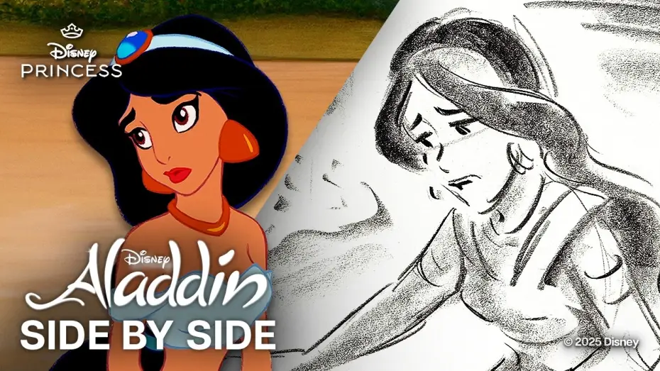 Відео до фільму Аладдін | Side by Side - "Maybe I Don't Want to Be a Princess" Scene - Storyboards vs. Film