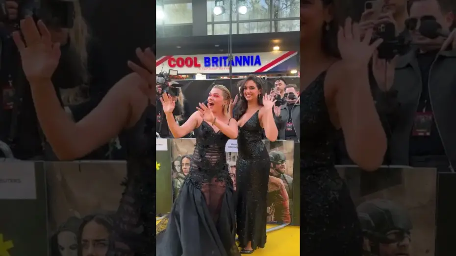 Відео до фільму Громовики | Florence Pugh and Geraldine Viswanathan at the European Premiere!