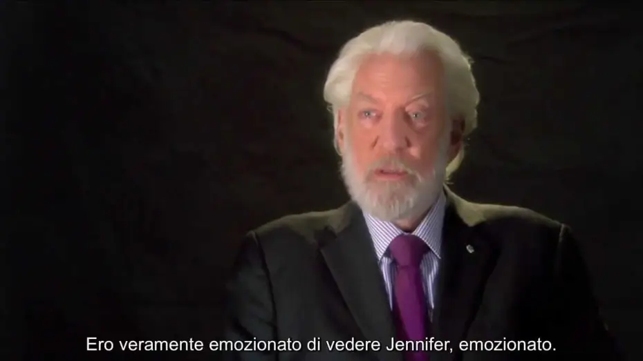 Відео до фільму Голодні ігри: У вогні | Hunger Games: La Ragazza di Fuoco - Intervista a Donald Sutherland (sottotitoli in italiano)