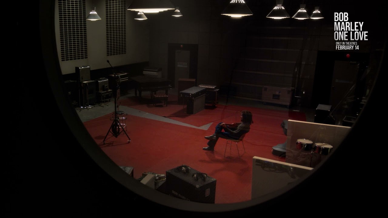 Відео до фільму Боб Марлі: One Love | Bob Marley: One Love, but you're outside a recording studio