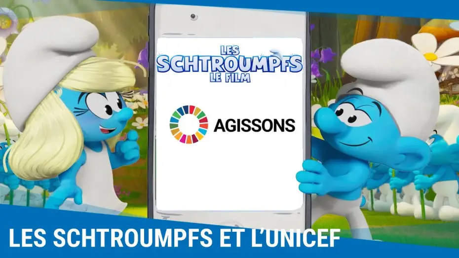 Відео до фільму Смурфи | Les Schtroumpfs et l'UNICEF