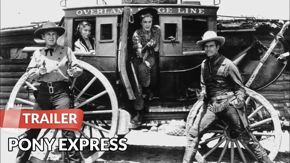 Відео до фільму Pony Express | Pony Express 1953 Trailer | Charlton Heston | Rhonda Fleming