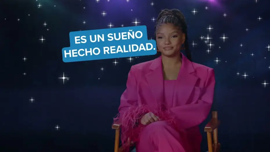 Відео до фільму Русалонька | Halle Bailey descubre que ser&aacute; Ariel [VOSE]