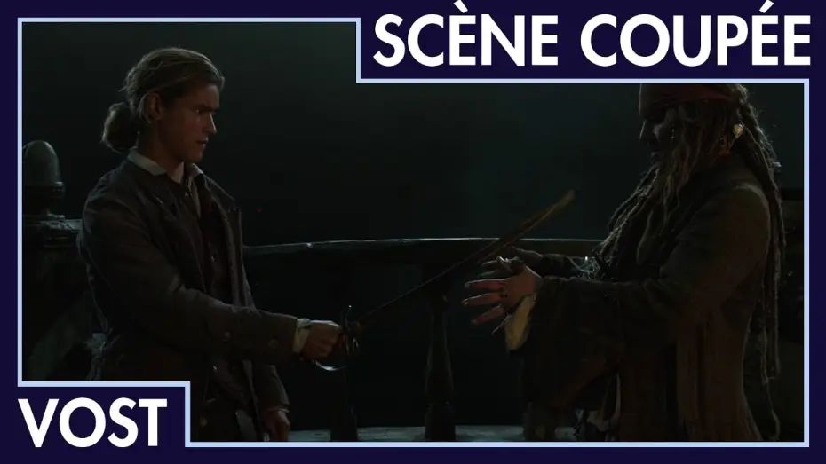 Відео до фільму Пірати Карибського моря: Помста Салазара | Pirates des Cara&iuml;bes : La Vengeance de Salazar - Scene coup&eacute;e : La le&ccedil;on du Capitaine Jack (VOST)