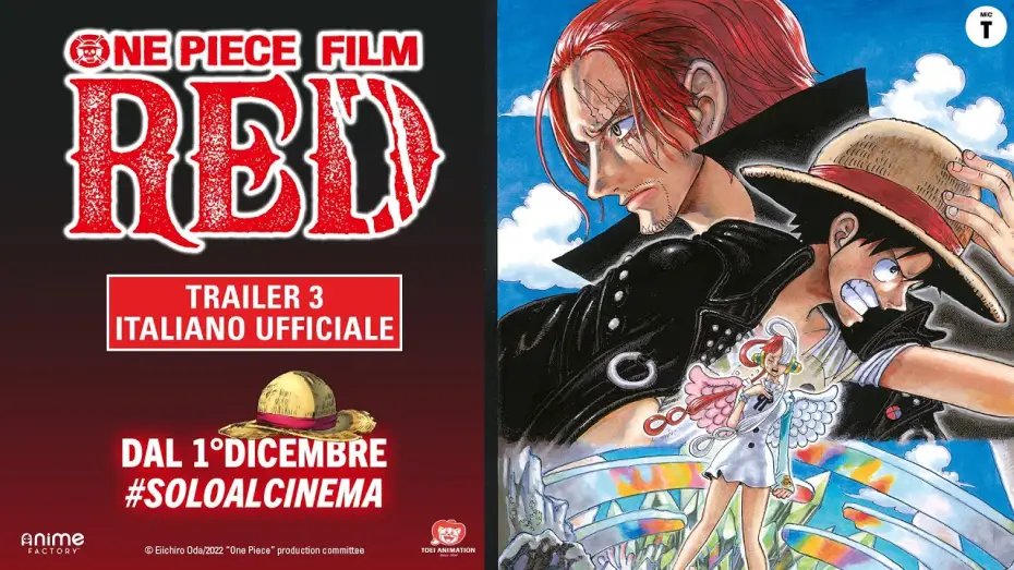 Відео до фільму Ван-Пiс: Червоний | One Piece Film: RED - Trailer 3 Italiano Ufficiale