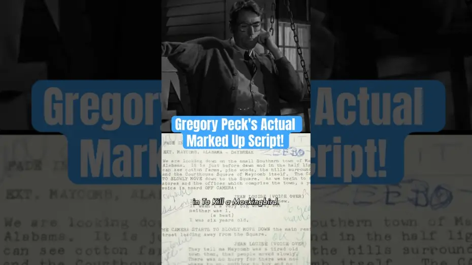 Відео до фільму Вбити пересмішника | What Gregory Peck Wrote On His 'To Kill a Mockingbird' Script!