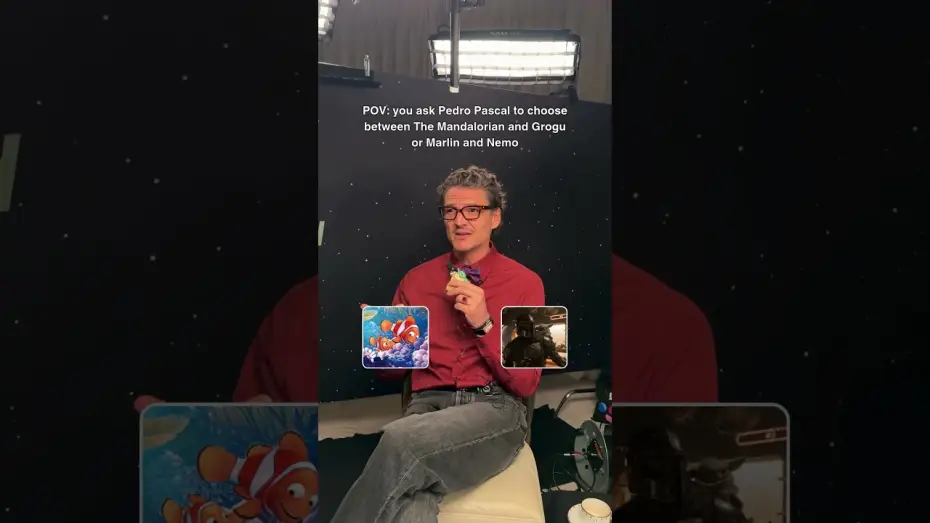 Відео до фільму Мандалорець і Ґроґу | When you ask Pedro Pascal to choose between The Mandalorian and Grogu or Marlin and Nemo