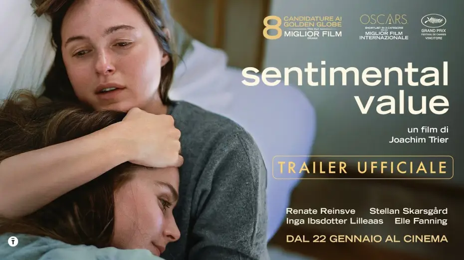 Відео до фільму Сентиментальна цінність | SENTIMENTAL VALUE di Joachim Trier - Grand Prix a Cannes, 8 nomination Golden Globes |Trailer ITA HD