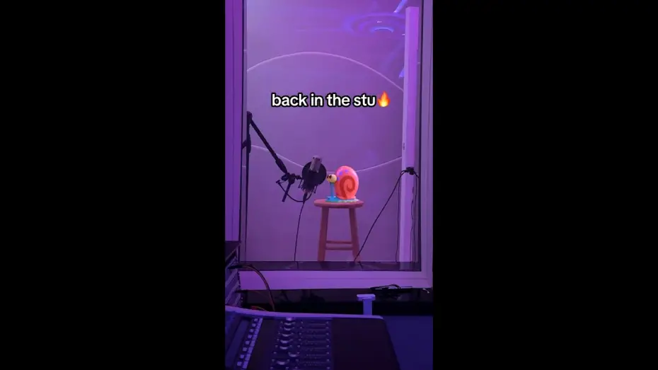 Відео до фільму The SpongeBob Movie: Search for SquarePants | Gary in the recording booth