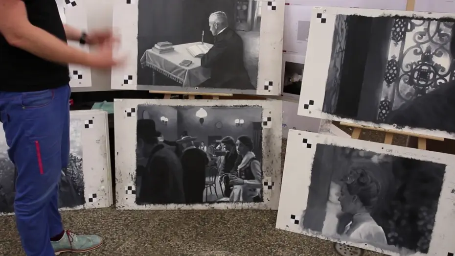 Відео до фільму З любов'ю, Вінсент | 29.7 Painting Sale - Black and White