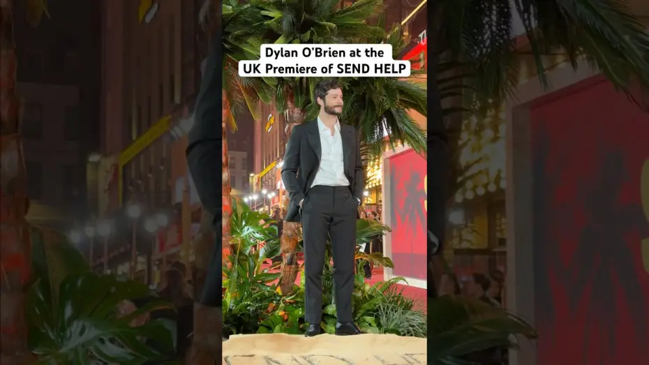 Відео до фільму Допоможіть | Dylan O&rsquo;Brien brings boss energy to the red carpet in London for the UK Premiere of SEND HELP