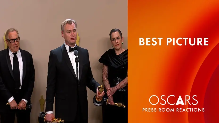 Відео до фільму Оппенгеймер | Best Picture | Oppenheimer | Oscars 2024 Press Room Speech