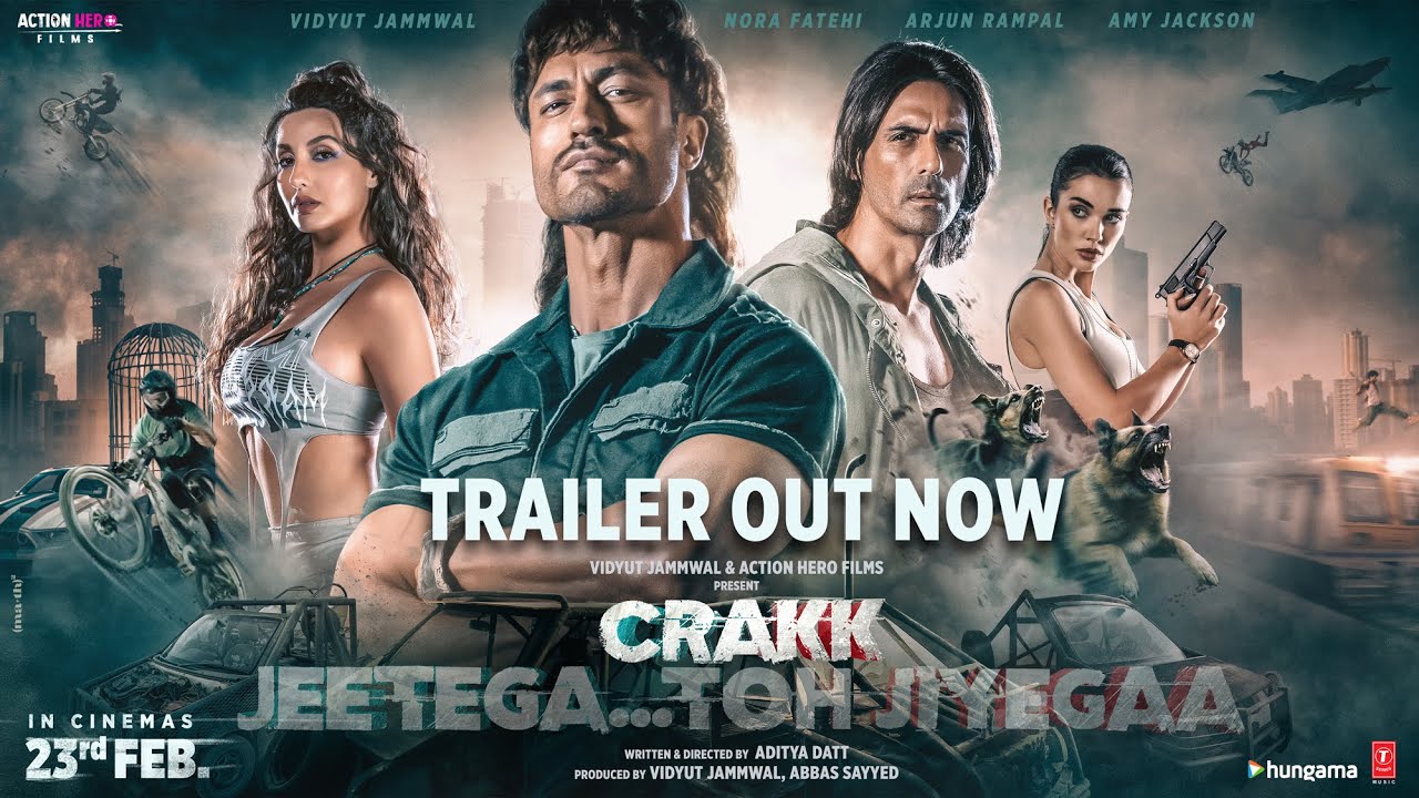 Відео до фільму Crakk: Jeetega... Toh Jiyegaa | Crakk - Jeetegaa Toh Jiyegaa | Official Trailer | Vidyut Jammwal Arjun R Nora F | Aditya D |  Amy J