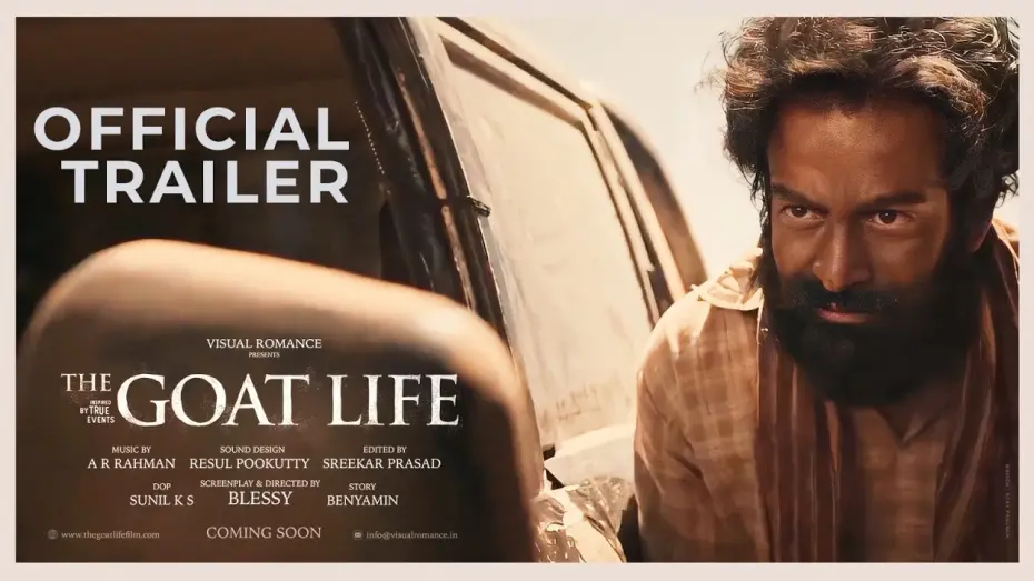 Відео до фільму The Goat Life | AADUJEEVITHAM Official Trailer | Prithviraj Sukumaran | Blessy | A R Rahman | The Goat Life