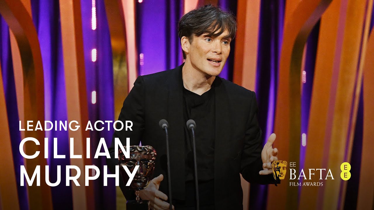 Відео до фільму Оппенгеймер | Cillian Murphy collects his Leading Actor BAFTA for Oppenheimer | EE BAFTA Film Awards 2024