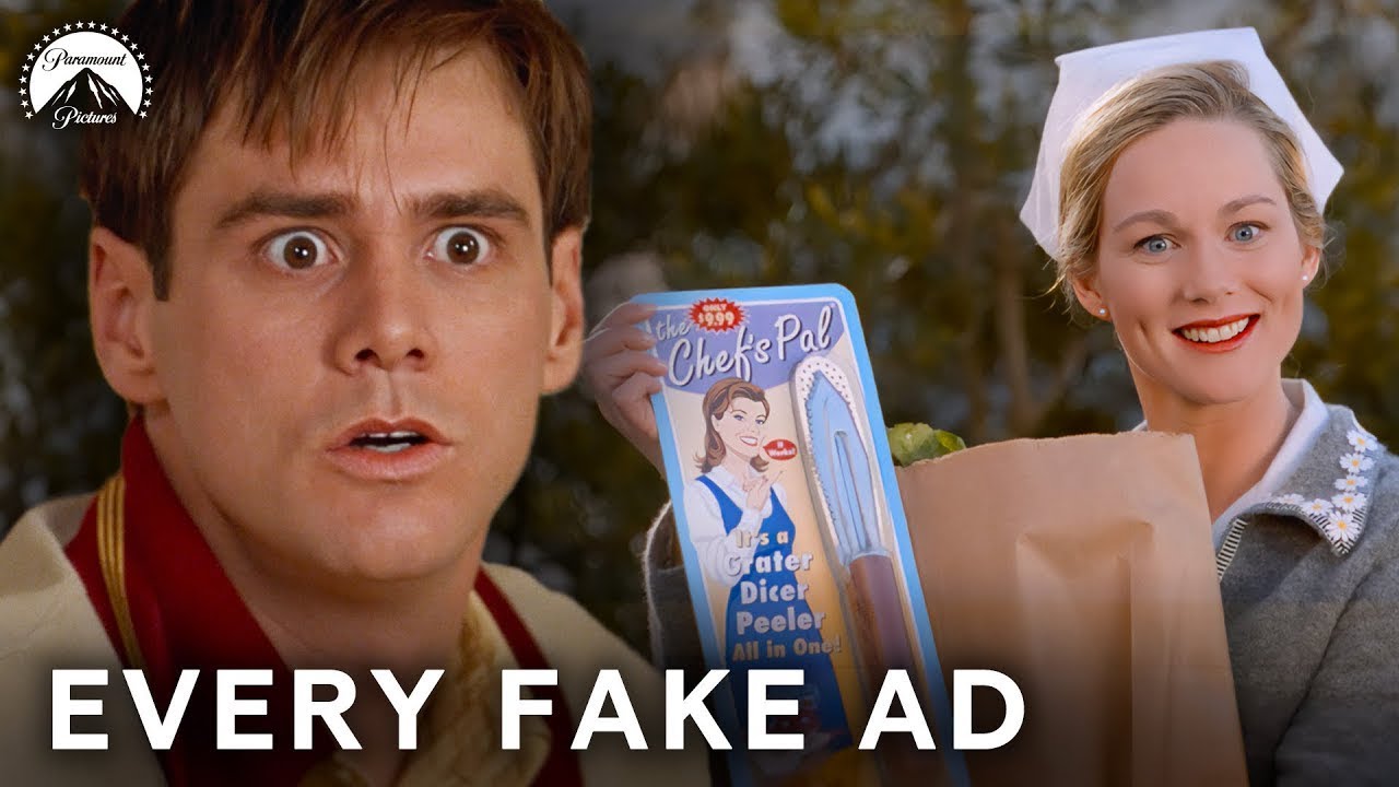 Відео до фільму Шоу Трумена | Every Time Jim Carrey Spots a Creepy Fake Ad