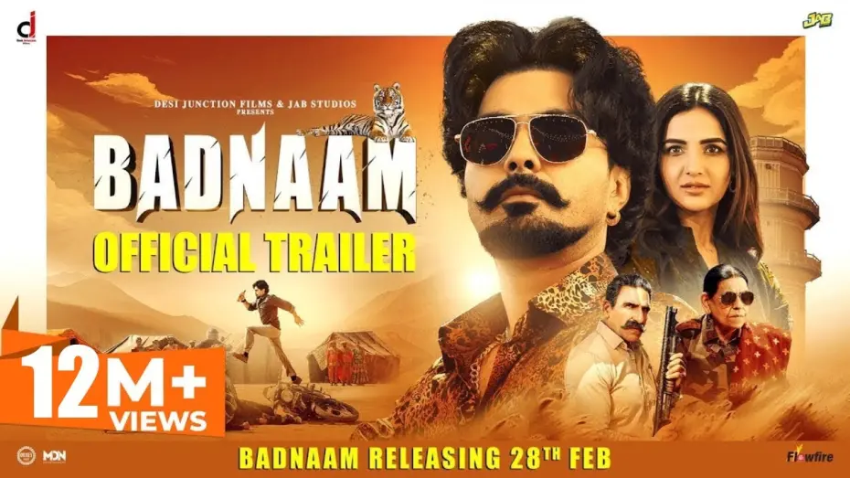 Відео до фільму Badnaam | BADNAAM (Official Trailer) : Jayy Randhawa, Jasmine Bhasin : Rel 28th Feb - Punjabi Movies 2025