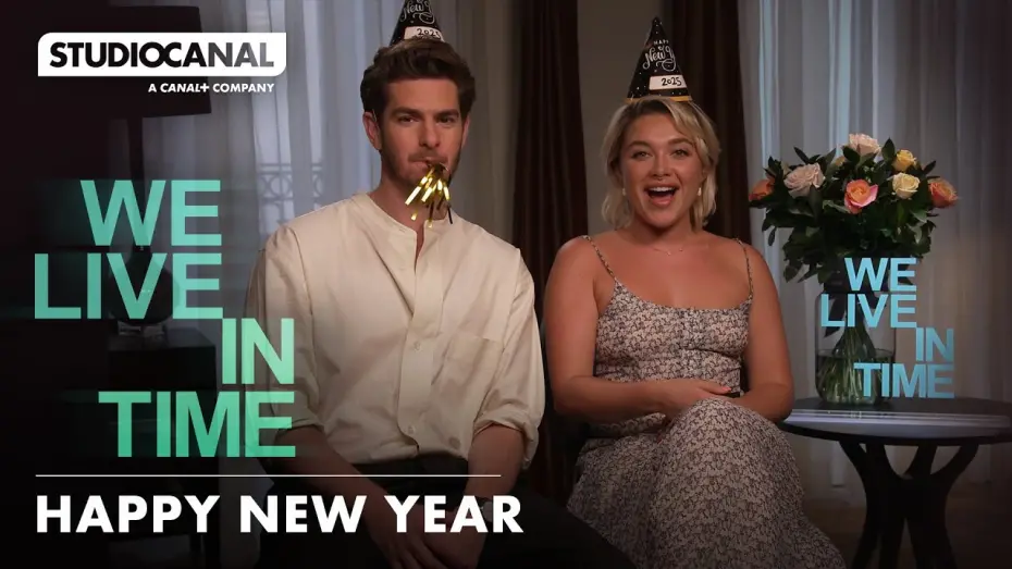 Відео до фільму We Live in Time | A Happy New Year message from Andrew Garfield and Florence Pugh