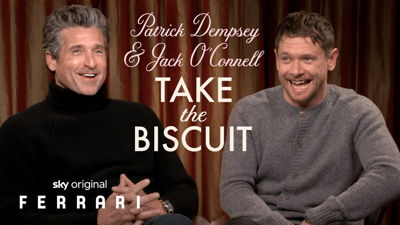 Відео до фільму Феррарі | Patrick Dempsey and Jack O’Connell Take The Biscuit