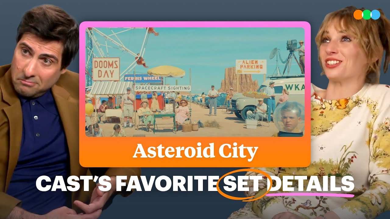 Видео к фильму Астероїд-Сіті | The Asteroid City Cast Reveal Their Favorite Asteroid City Set Details