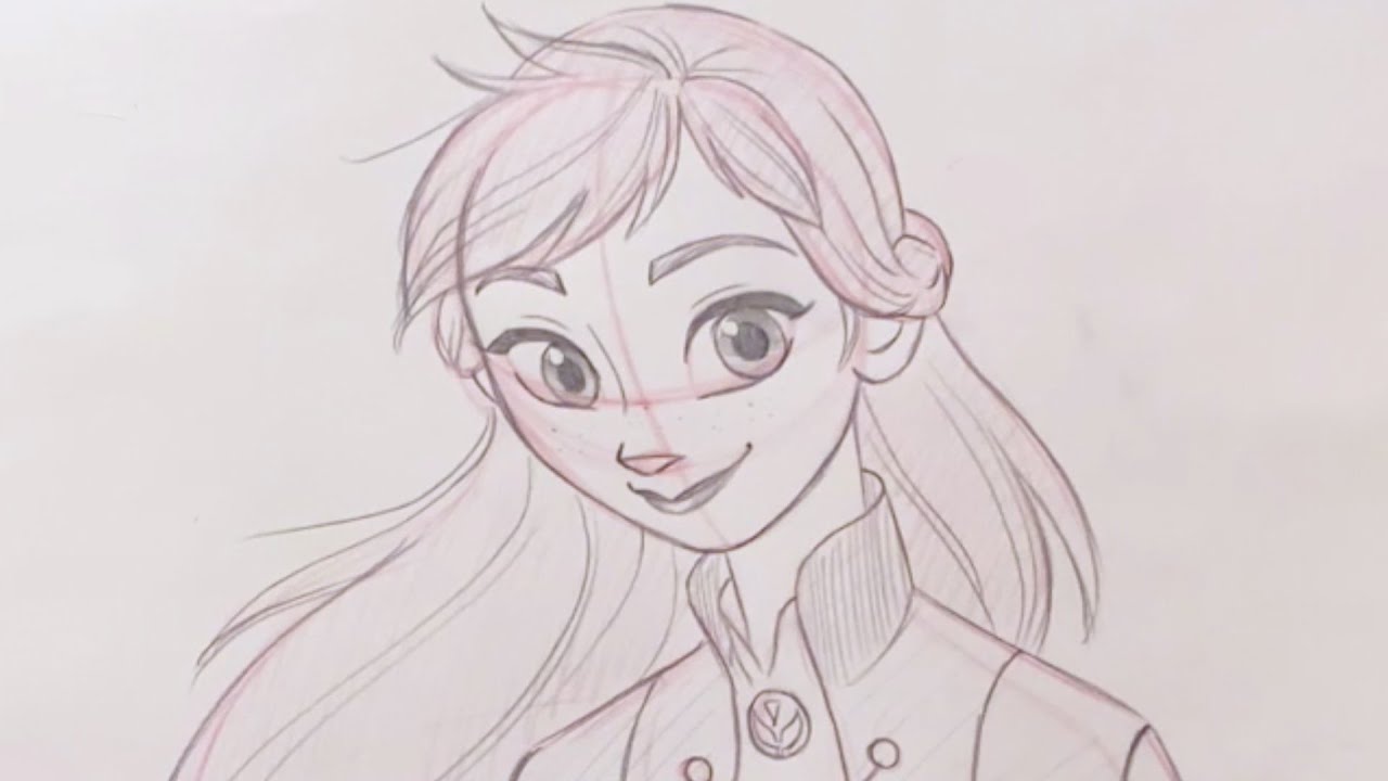 Відео до фільму Крижане серце 2 | How to Draw Anna from Frozen 2 l Draw With Disney Animation