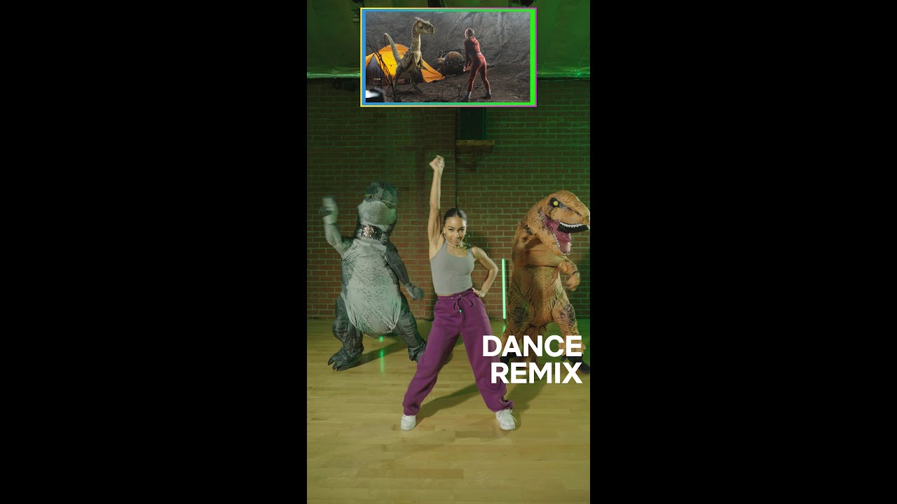 Відео до фільму У бульбашці | charlize glass dances with dinosaurs #shorts