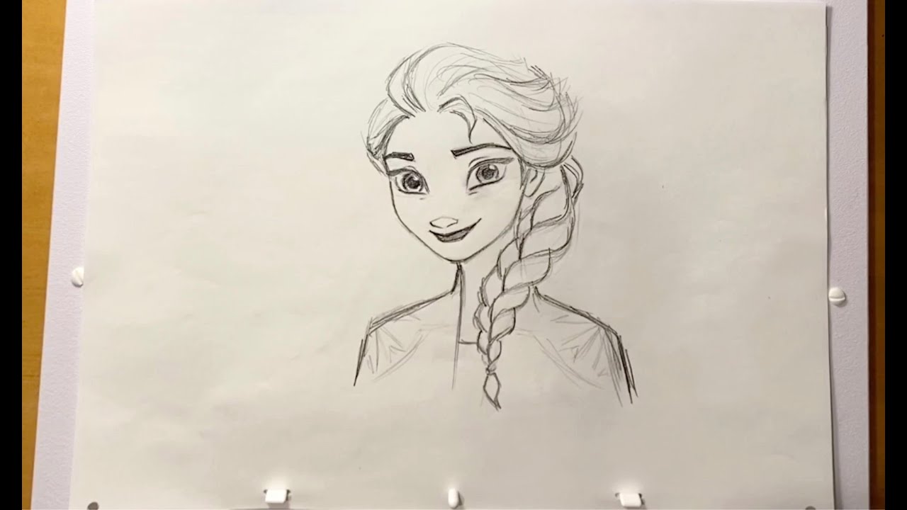 Відео до фільму Крижане серце 2 | How to Draw Elsa from Frozen 2 l Draw With Disney Animation