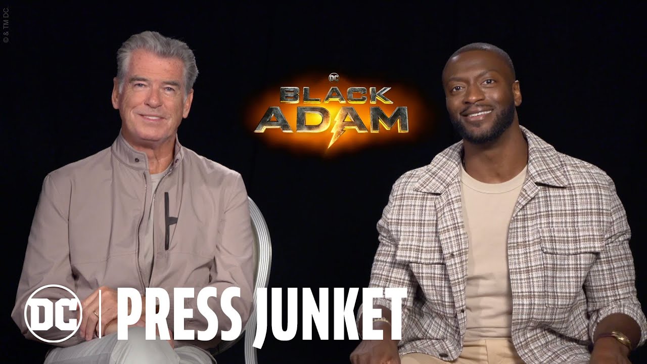 Відео до фільму Чорний Адам | Pierce Brosnan & Aldis Hodge Interview
