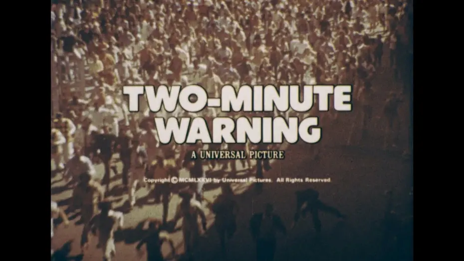 Відео до фільму Two-Minute Warning | Two Minute Warning 1976 High Definition 4 TV Spots Trailers Charlton Heston John Cassavetes 16mm