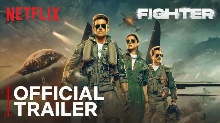 Відео до фільму Fighter | Fighter | Official Trailer | Hrithik Roshan, Deepika Padukone, Anil Kapoor | Netflix India