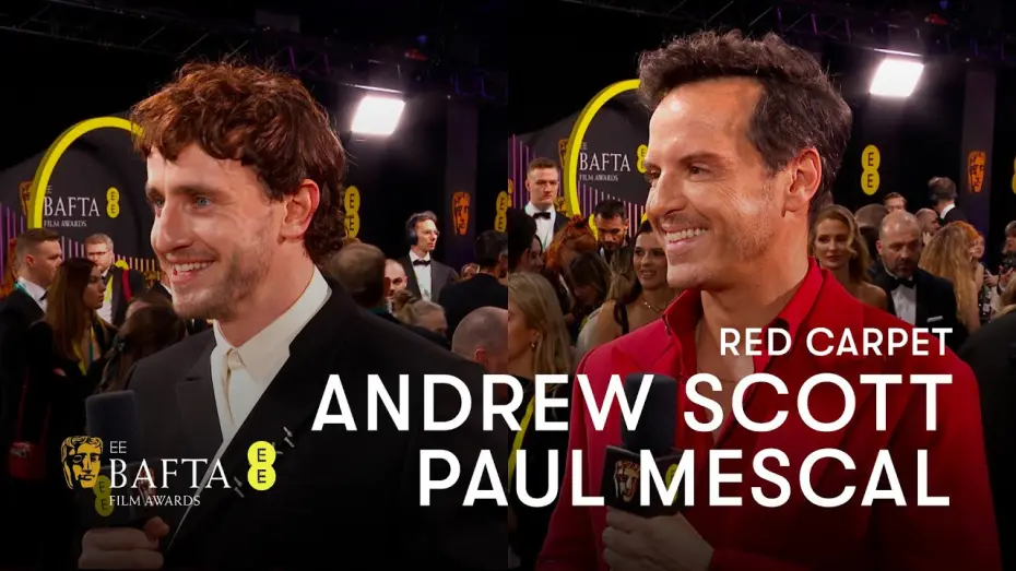 Відео до фільму Ми всі незнайомці | Andrew Scott and Paul Mescal on sharing a bed in All of Us Strangers | EE BAFTA Film Awards 2024